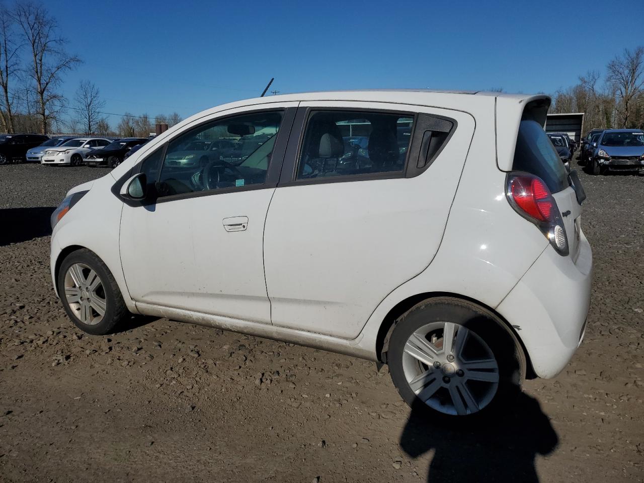 2014 Chevrolet Spark VIN KL8CD6S99EC532782 Copart auction photo, side / rear end damage thumbnail 2