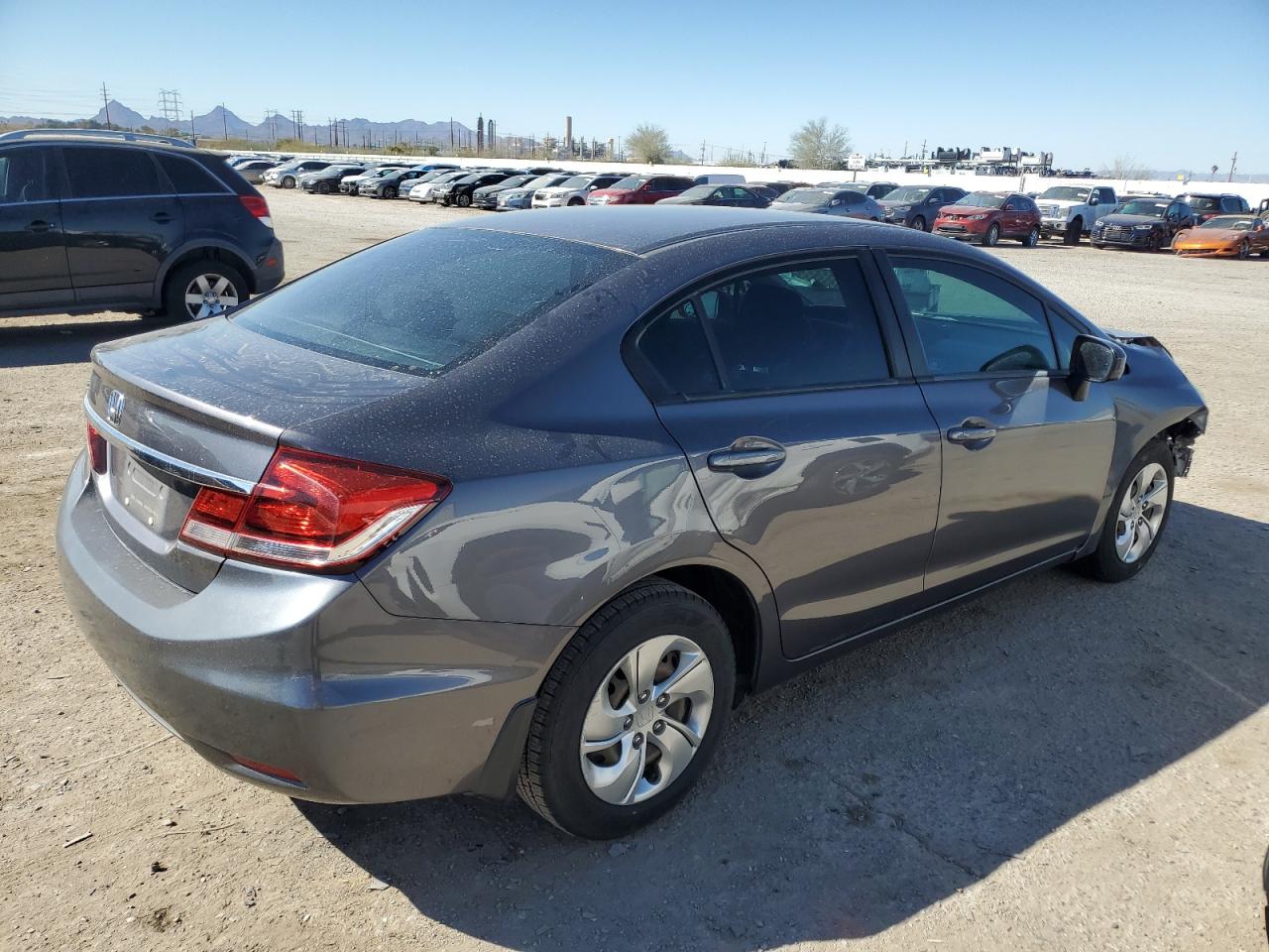 2015 Honda Civic VIN 19XFB2F5XFE114588 Copart auction photo, front end / frame damage damage thumbnail 3