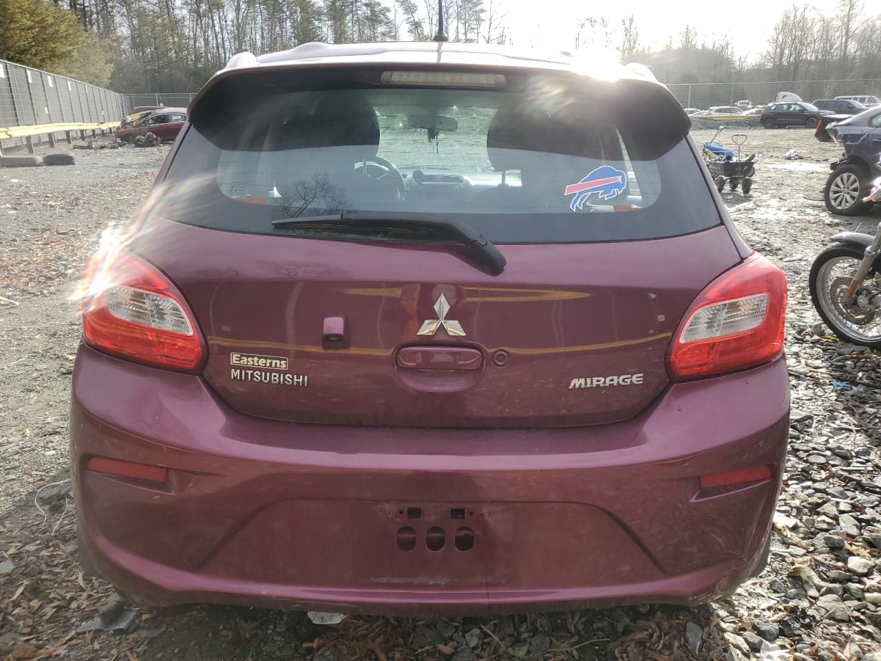 2018 Mitsubishi Mirage VIN ML32A4HJ0JH007238 Copart auction photo, front end / rear end damage thumbnail 6