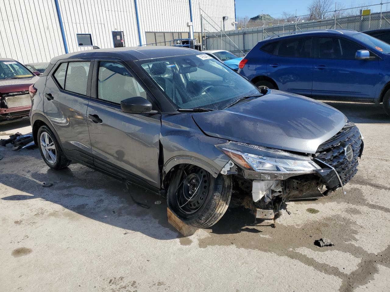 2021 Nissan Kicks VIN 3N1CP5BVXML526775 Copart auction photo, front end / side damage thumbnail 4