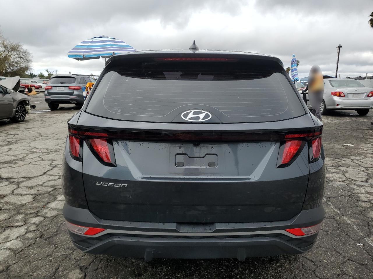 2022 Hyundai Tucson VIN 5NMJA3AE8NH008402 Copart auction photo, front end / minor dent/scratches damage thumbnail 6