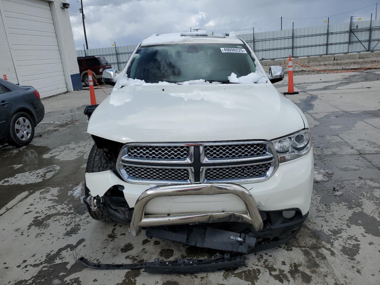 2012 Dodge Durango VIN 1C4SDJET2CC192580 Copart auction photo, side / front end damage thumbnail 5