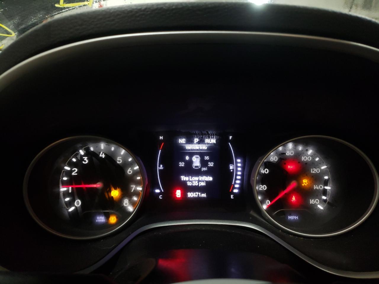 2018 Jeep Compass VIN 3C4NJDAB7JT399990 Copart auction photo, side / front end damage thumbnail 9
