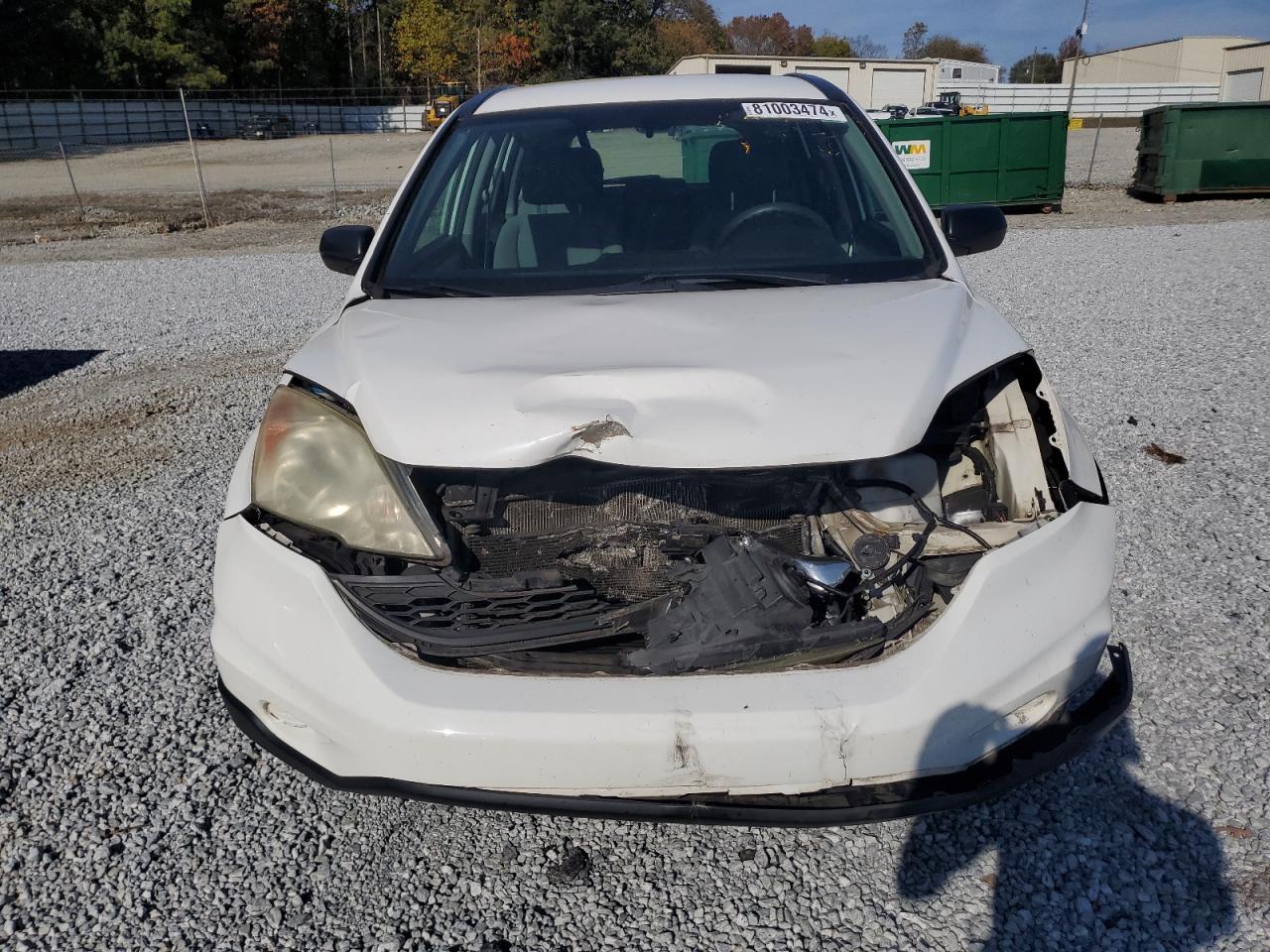 2010 Honda CR-V VIN 5J6RE3H37AL049005 Copart auction photo, front end / mechanical damage thumbnail 5