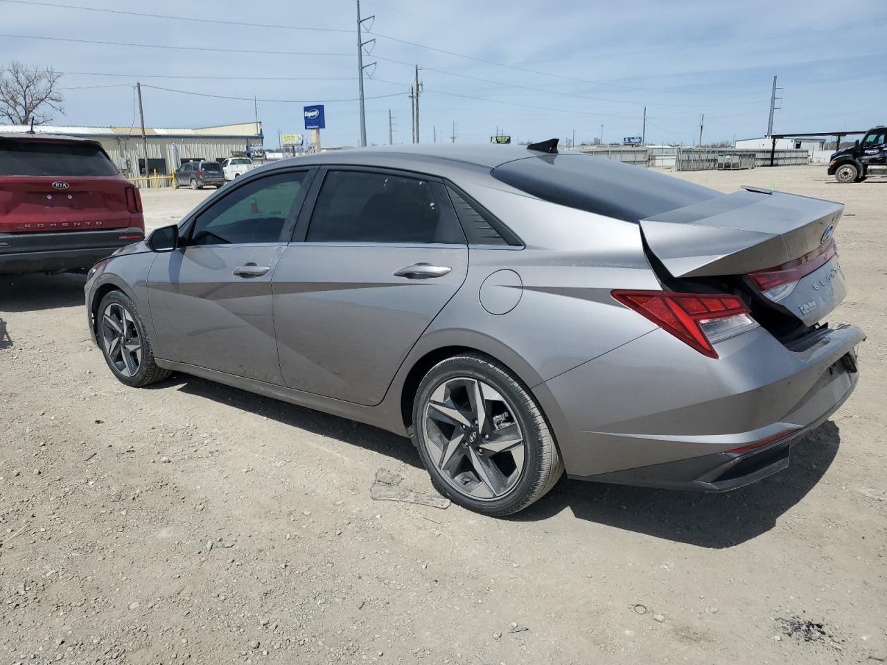 2023 Hyundai Elantra VIN KMHLN4AJ3PU055229 Copart auction photo, rear end / minor dent/scratches damage thumbnail 2