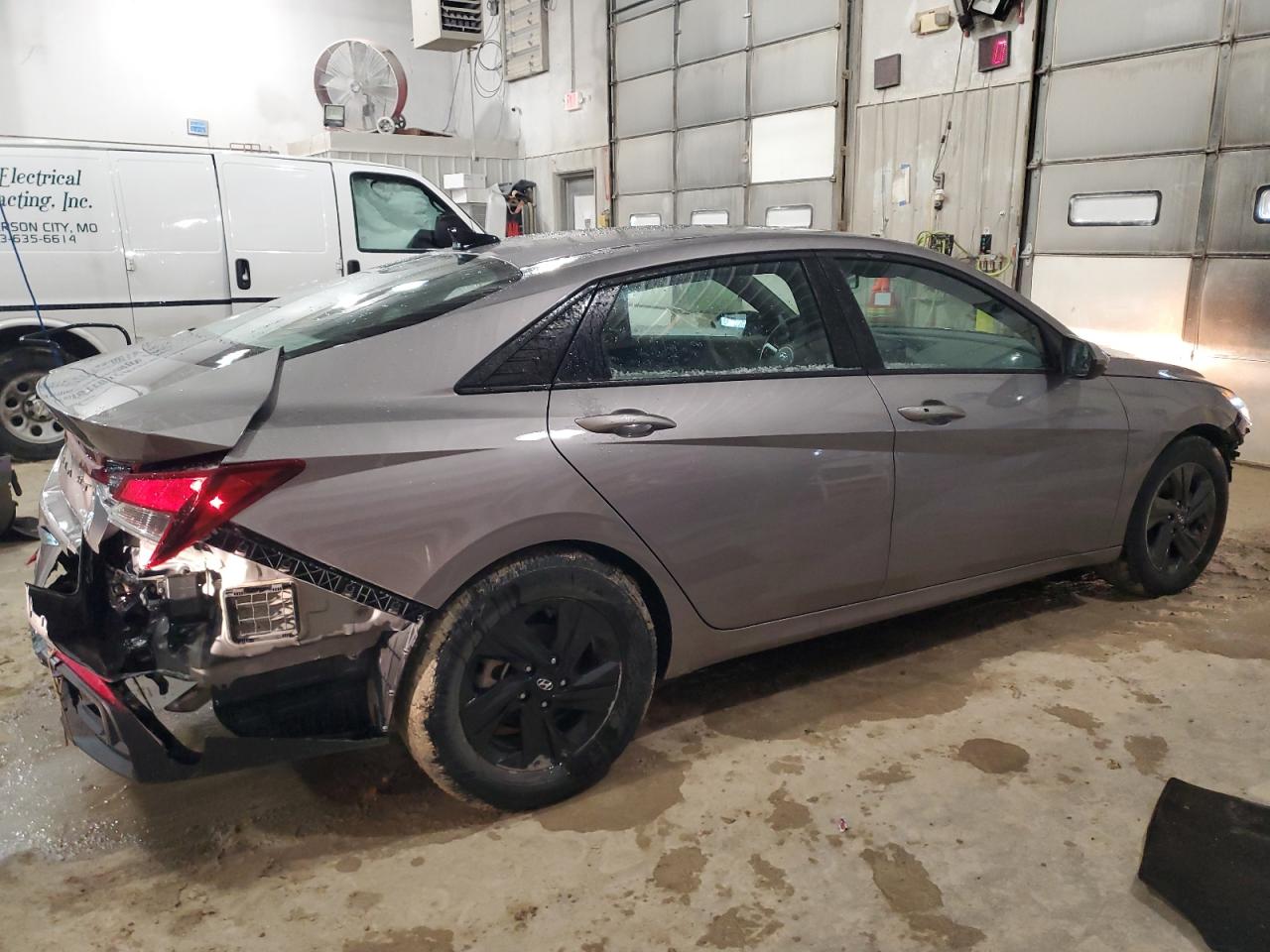 2023 Hyundai Elantra VIN KMHLM4AG7PU433043 Copart auction photo, rear end / front end damage thumbnail 3