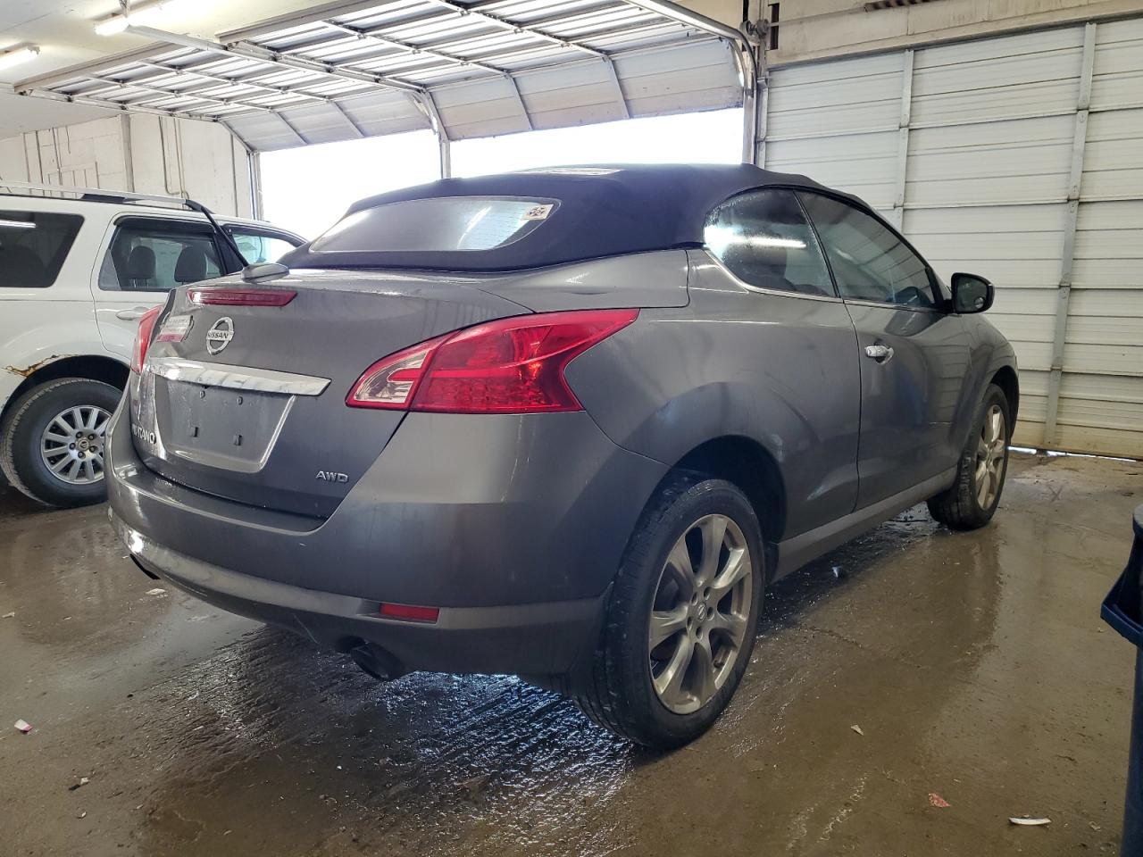 2014 Nissan Murano VIN JN8AZ1FY6EW302110 Copart auction photo, front end / undercarriage damage thumbnail 3