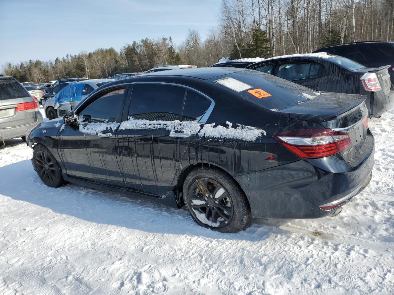2017 Honda Accord VIN 1HGCR2F52HA811789 Copart auction photo, front end / side damage thumbnail 2