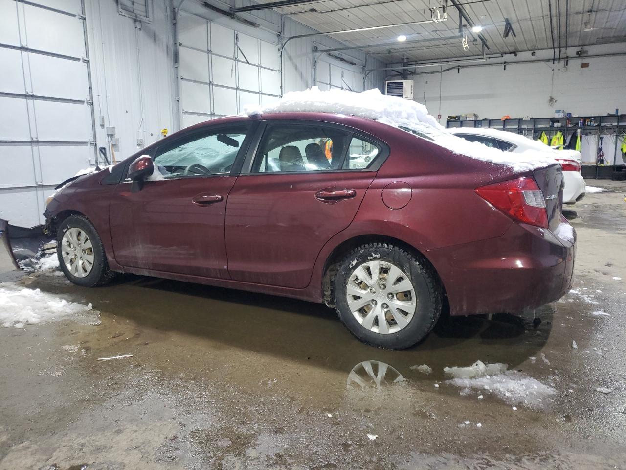 2012 Honda Civic VIN 2HGFB2F58CH512626 Copart auction photo, front end / minor dent/scratches damage thumbnail 2