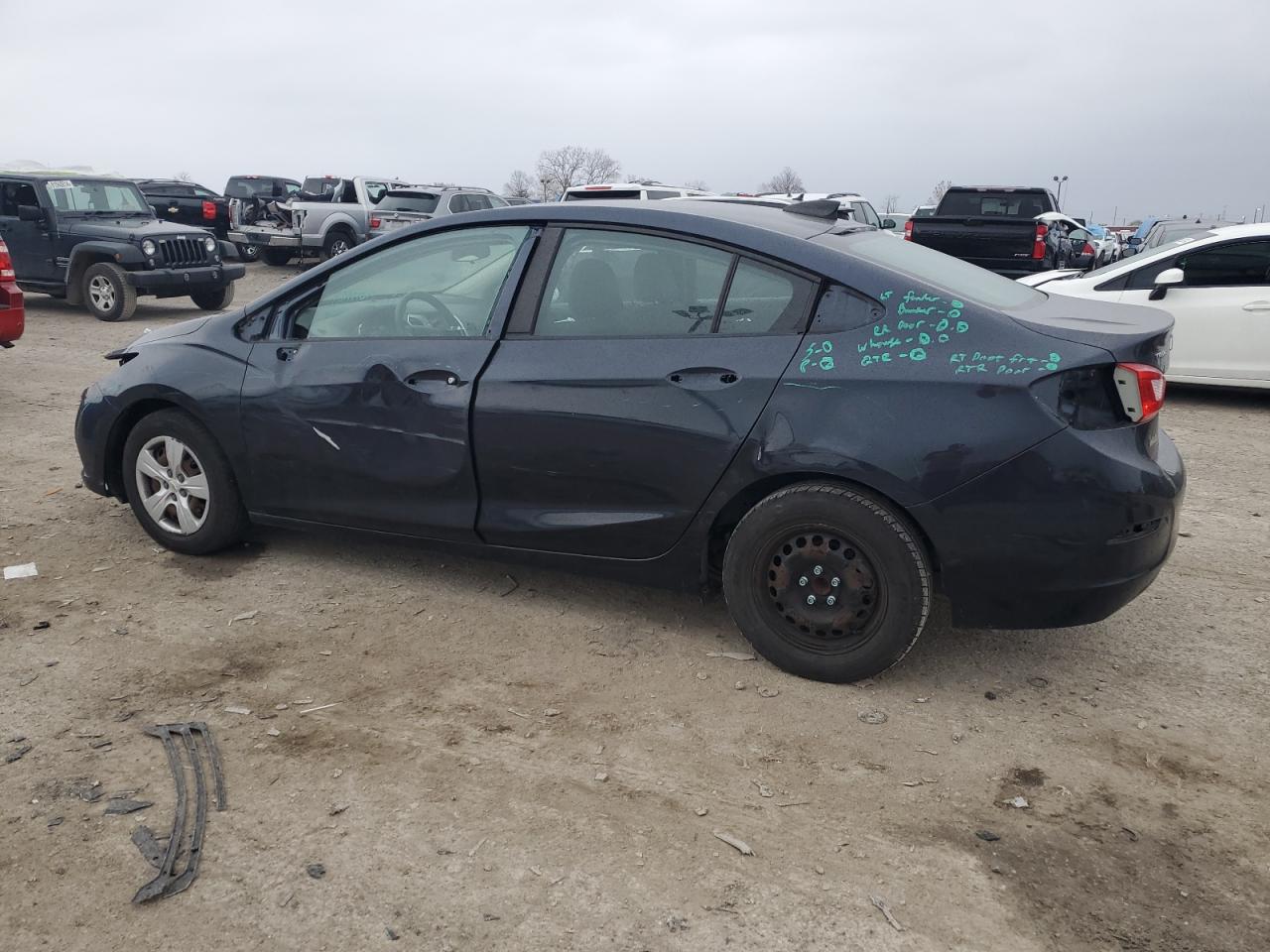 2016 Chevrolet Cruze VIN 1G1BC5SMXG7249638 Copart auction photo, side / minor dent/scratches damage thumbnail 2