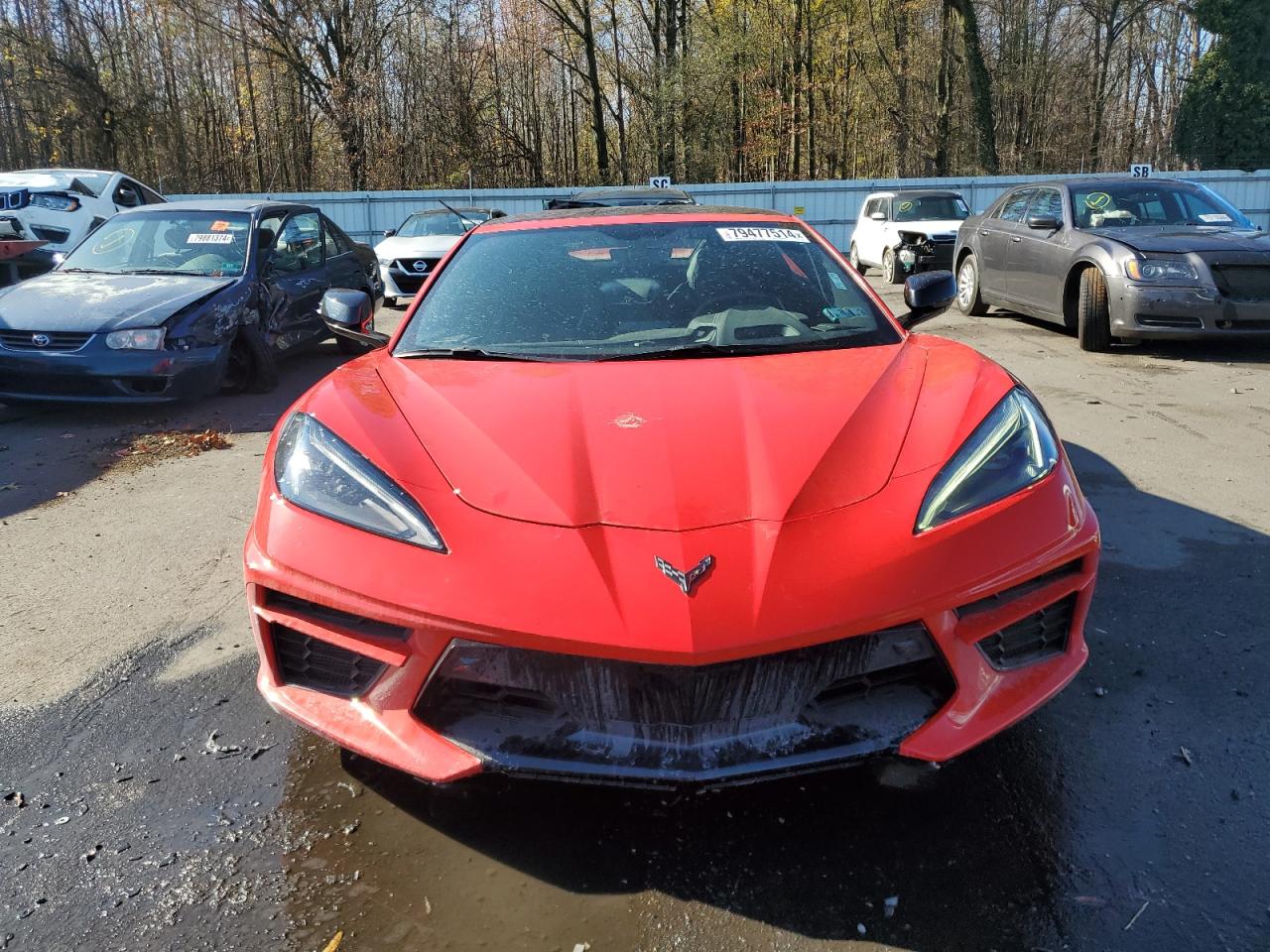 2022 Chevrolet Corvette VIN 1G1YC3D41N5117663 Copart auction photo, frame damage damage thumbnail 5