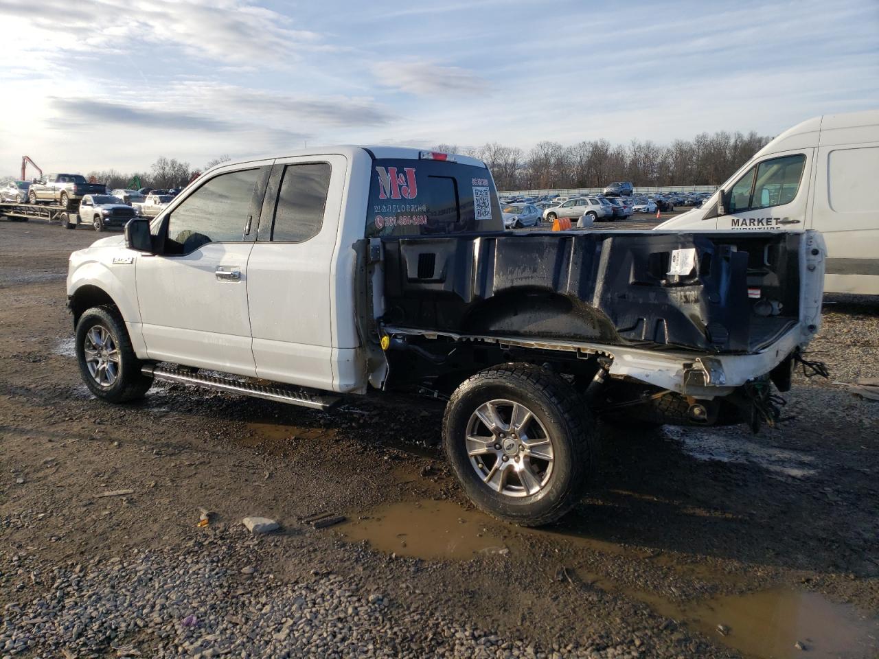 2017 Ford F-150 VIN 1FTFX1EF3HFB79300 Copart auction photo, front end / rear end damage thumbnail 2