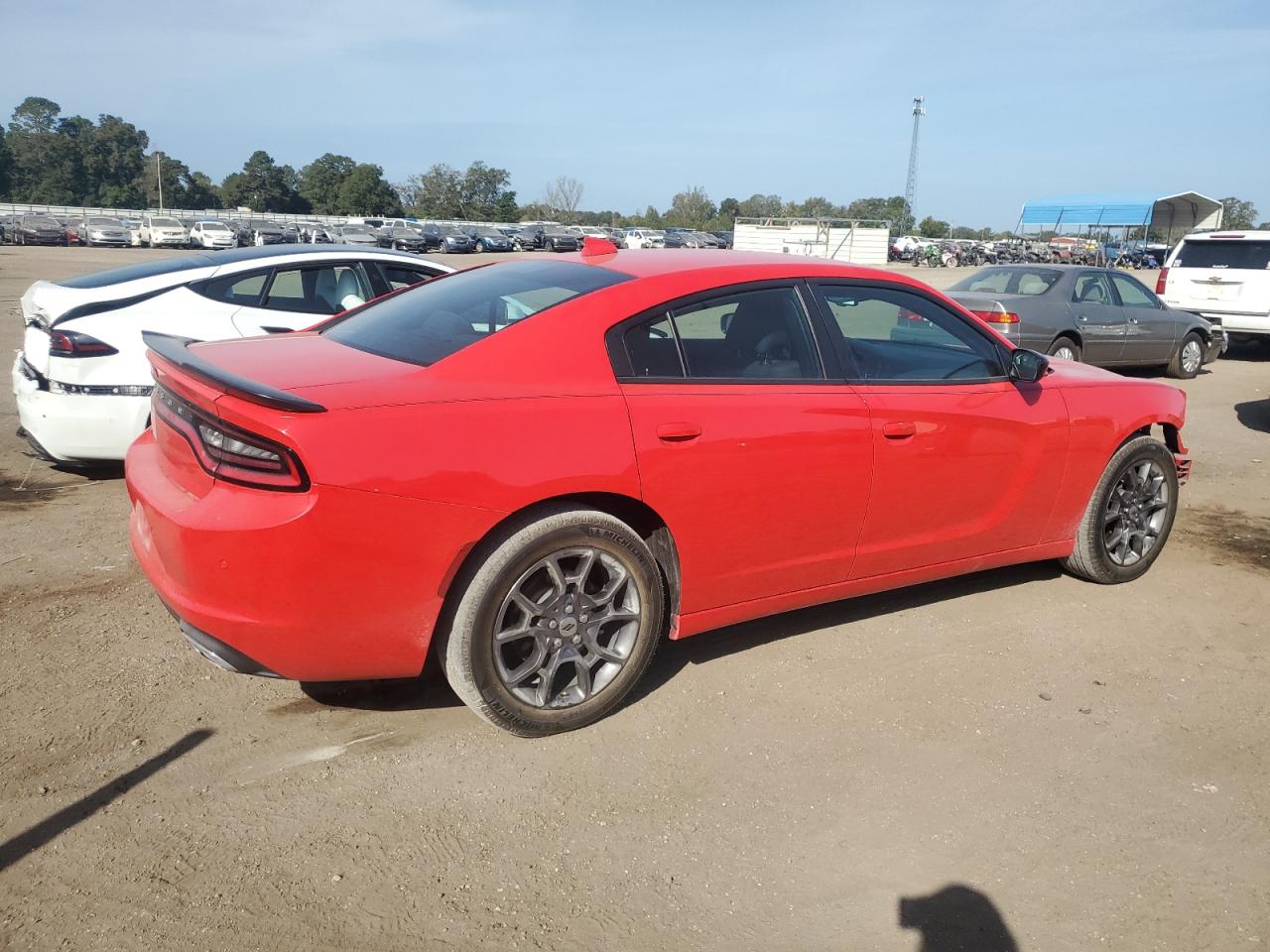 2018 Dodge Charger VIN 2C3CDXJGXJH263703 Copart auction photo, front end damage thumbnail 3