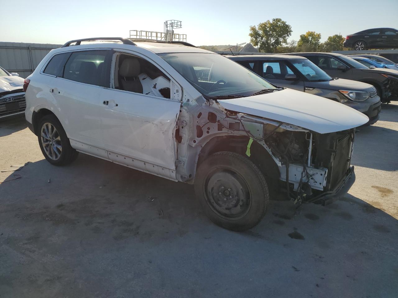 2014 Mazda CX-9 VIN JM3TB3DVXE0440269 Copart auction photo, front end / mechanical damage thumbnail 4