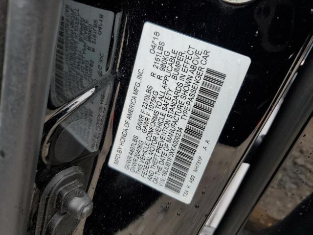 2019 Acura TLX VIN 19UUB1F3XKA000234 Copart auction photo, rear end / minor dent/scratches damage thumbnail 12