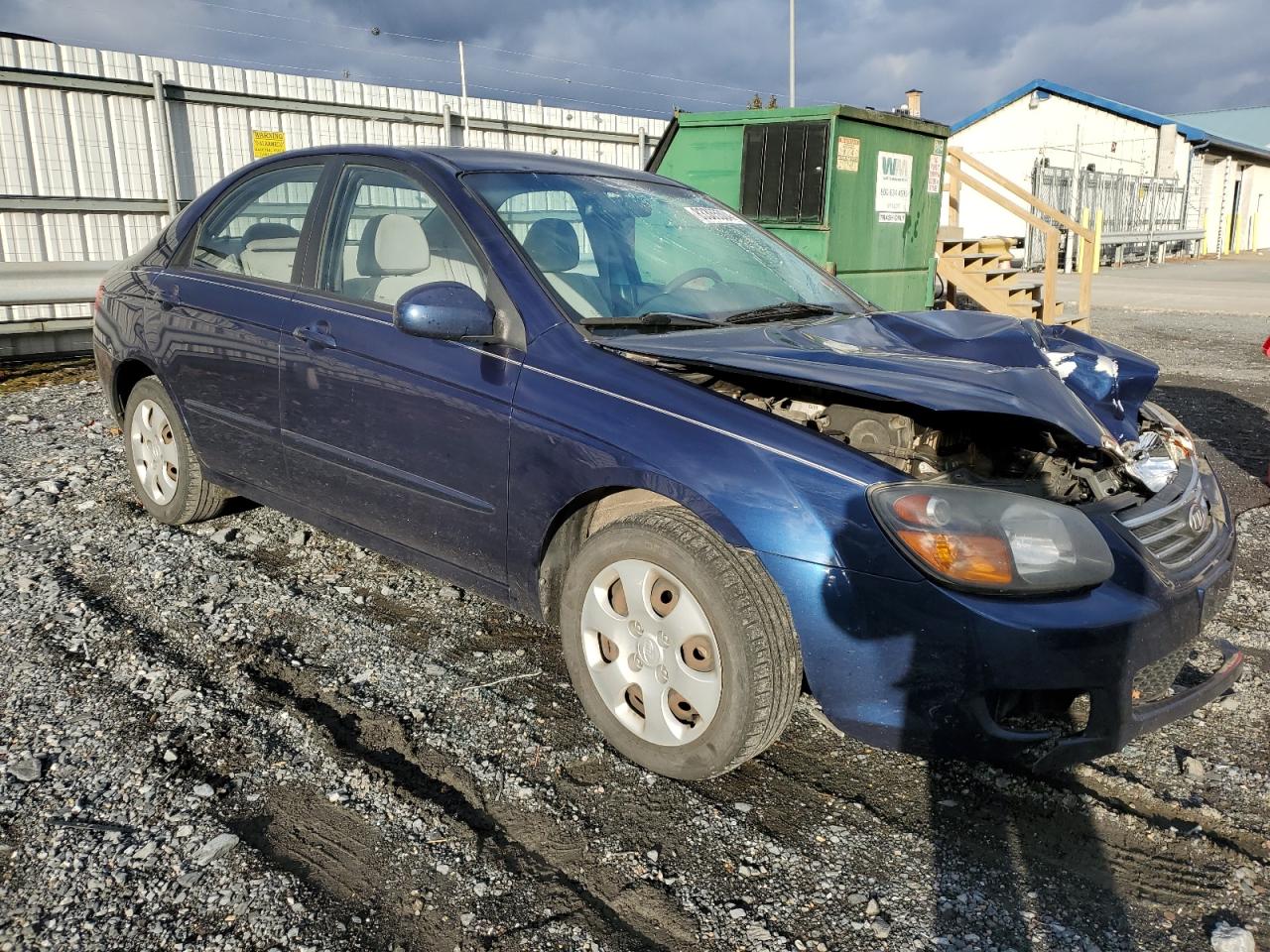 2009 KIA Spectra VIN KNAFE222195636641 Copart auction photo, front end damage thumbnail 4