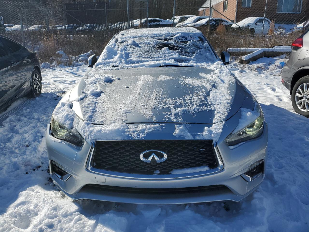 2018 Infiniti Q50 VIN JN1EV7AR0JM433540 Copart auction photo, front end / minor dent/scratches damage thumbnail 5