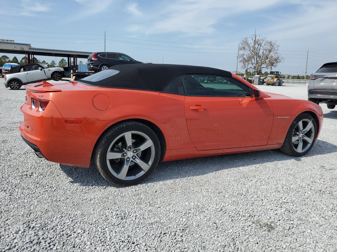 2012 Chevrolet Camaro VIN 2G1FC3D31C9118374 Copart auction photo, vandalism damage thumbnail 3