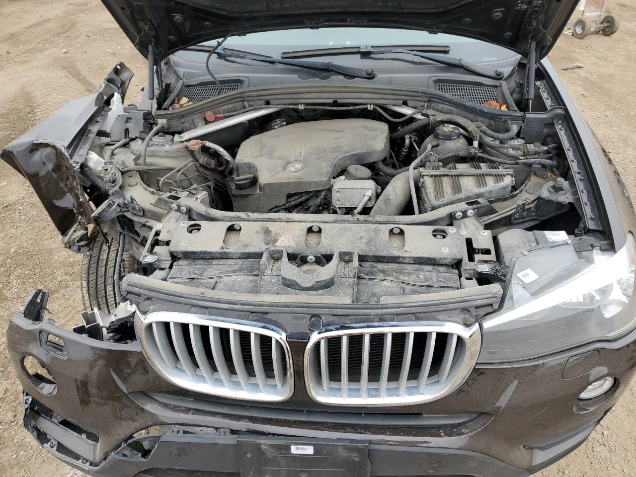 2016 BMW X3 VIN 5UXWX9C59G0D84504 Copart auction photo, front end damage thumbnail 12