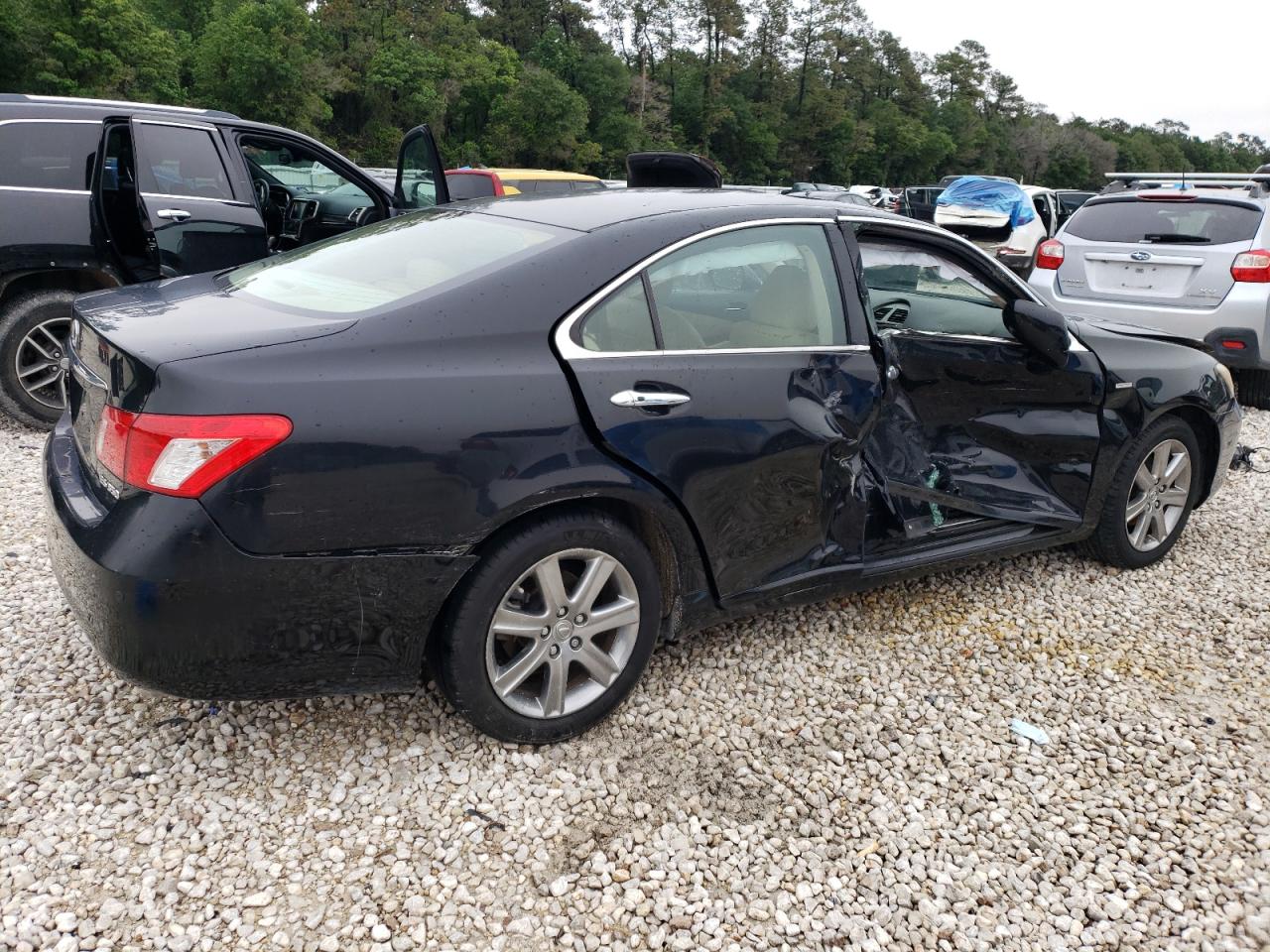 2009 Lexus ES VIN JTHBJ46G692295929 Copart auction photo, side damage thumbnail 3