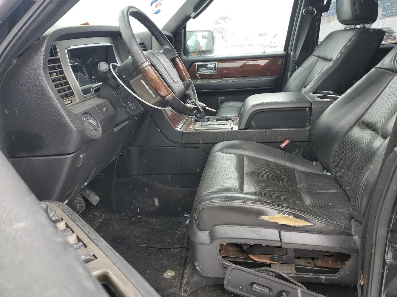 2014 Lincoln Navigator VIN 5LMJJ3J51EEL06284 Copart auction photo, front end / side damage thumbnail 7