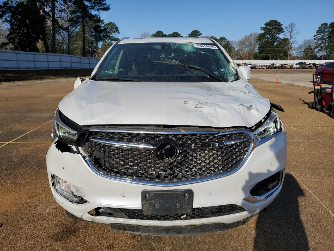 2020 Buick Enclave VIN 5GAERDKW1LJ315927 Copart auction photo, front end / top/roof damage thumbnail 5