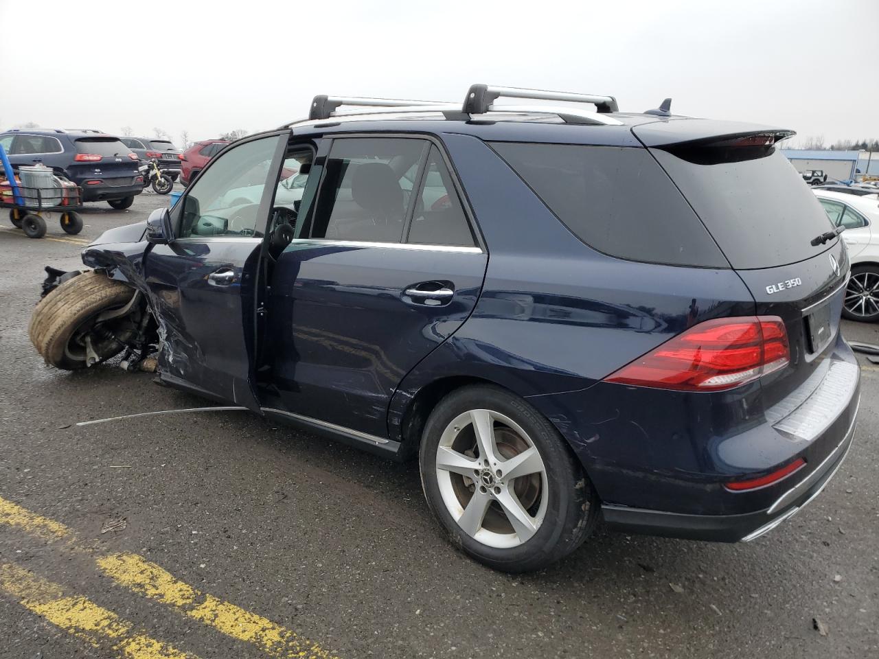 2017 Mercedes-Benz GLE VIN 4JGDA5HB0HA942665 Copart auction photo, front end / side damage thumbnail 2