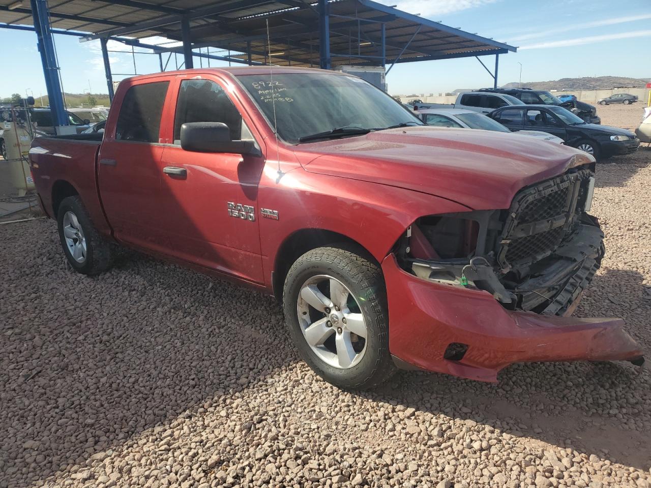 2014 RAM 1500 VIN 1C6RR6KT1ES149110 Copart auction photo, front end damage thumbnail 4