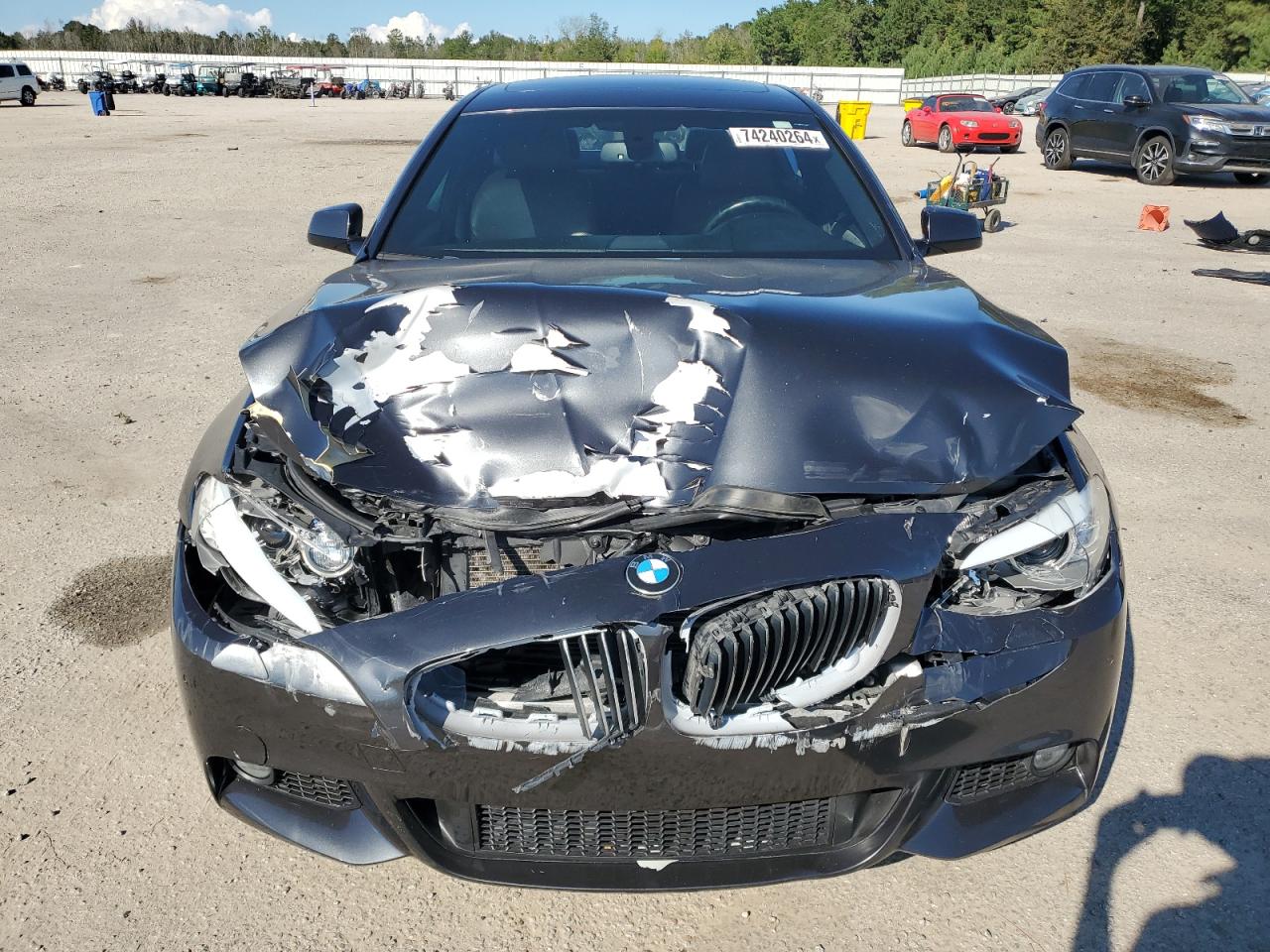 2013 BMW 5er VIN WBAFR7C59DC828470 Copart auction photo, front end damage thumbnail 5