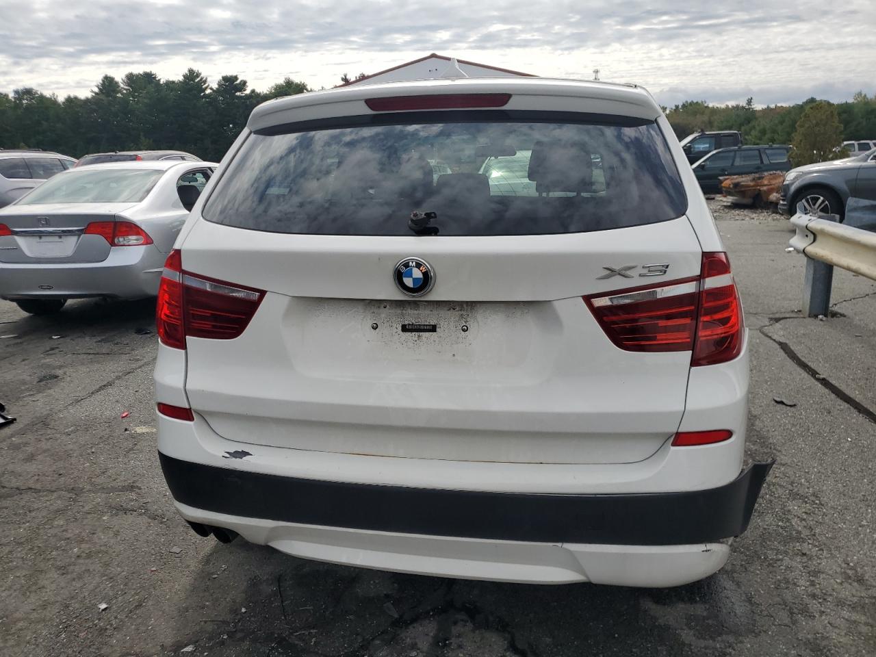 2012 BMW X3 VIN 5UXWX5C5XCL725942 Copart auction photo, side damage thumbnail 6