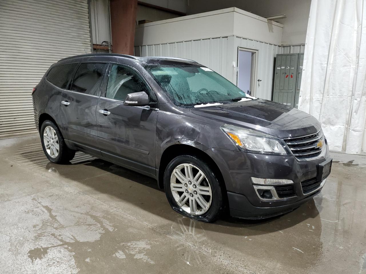 2013 Chevrolet Traverse VIN 1GNKVGKD7DJ249969 Copart auction photo, side / front end damage thumbnail 4