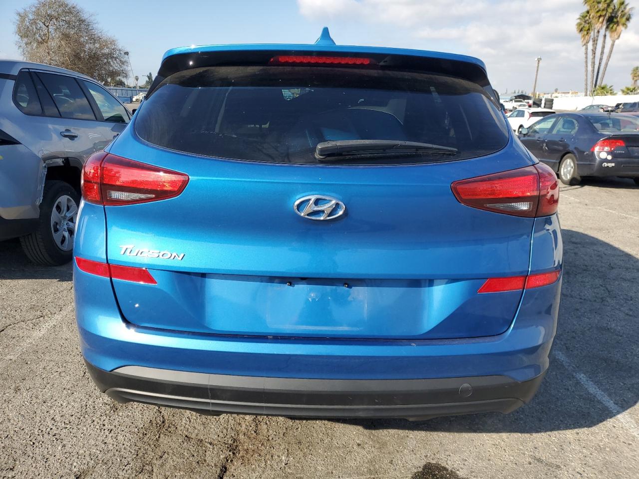 2019 Hyundai Tucson VIN KM8J23A46KU939954 Copart auction photo, front end / side damage thumbnail 6