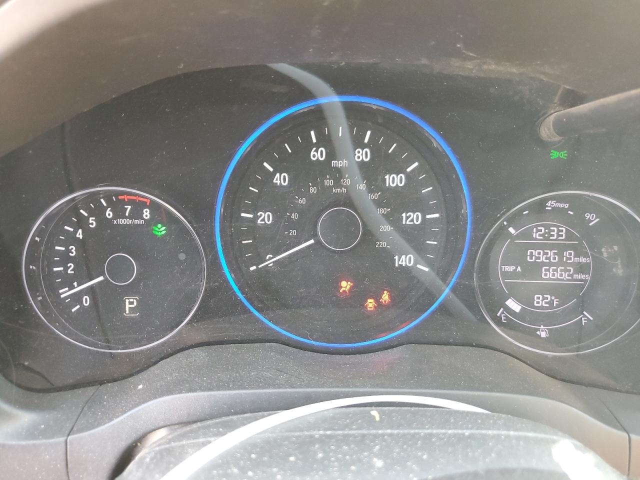2018 Honda HR-V VIN 3CZRU5H34JM715640 Copart auction photo, front end damage thumbnail 9