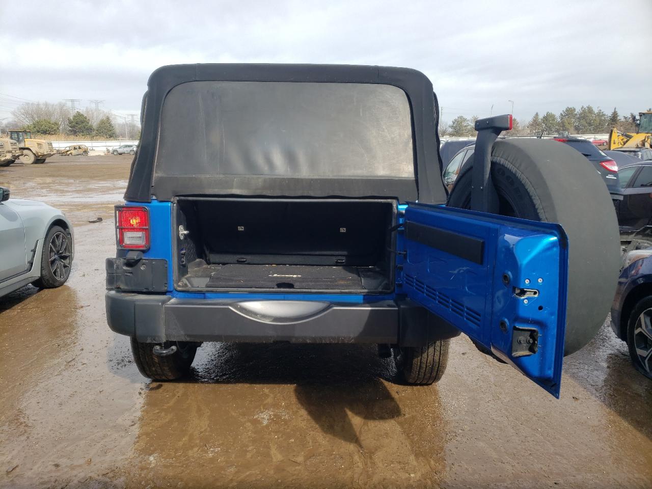 2016 Jeep Wrangler VIN 1C4AJWAG2GL113425 Copart auction photo, side damage thumbnail 6