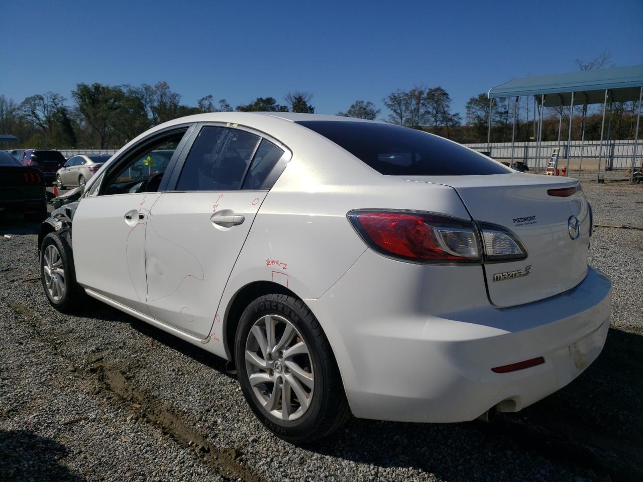 2012 Mazda 3 VIN JM1BL1V76C1630034 Copart auction photo, front end / minor dent/scratches damage thumbnail 2