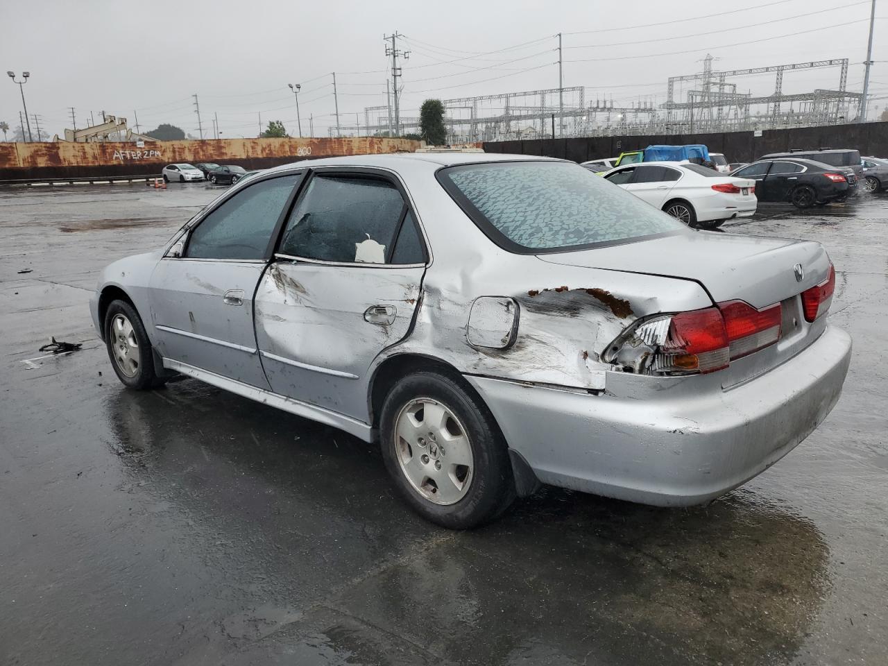 2002 Honda Accord VIN 1HGCG16542A077762 Copart auction photo, side / rear end damage thumbnail 2
