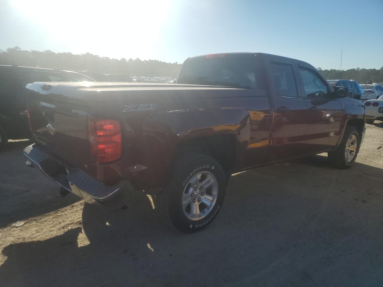 2014 Chevrolet Silverado VIN 1GCRCREC0EZ235281 Copart auction photo, rear end damage thumbnail 3