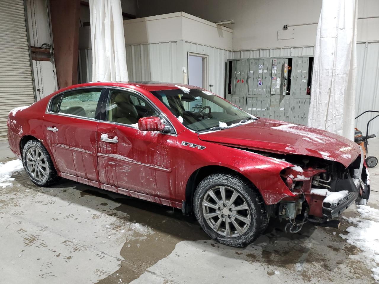 2011 Buick Lucerne VIN 1G4HJ5EM9BU131508 Copart auction photo, front end / side damage thumbnail 4