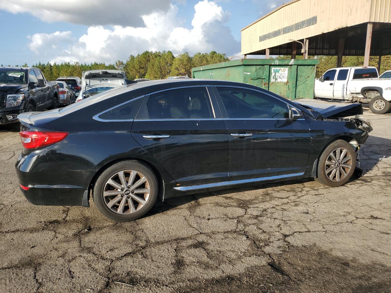 2017 Hyundai Sonata VIN 5NPE34AFXHH478514 Copart auction photo, front end damage thumbnail 3