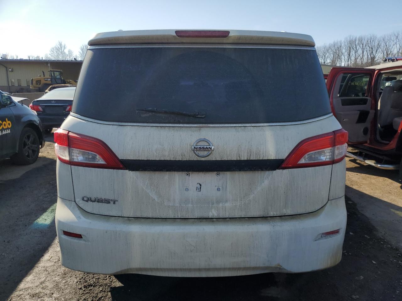 2015 Nissan Quest VIN JN8AE2KP0F9121342 Copart auction photo, front end / side damage thumbnail 6