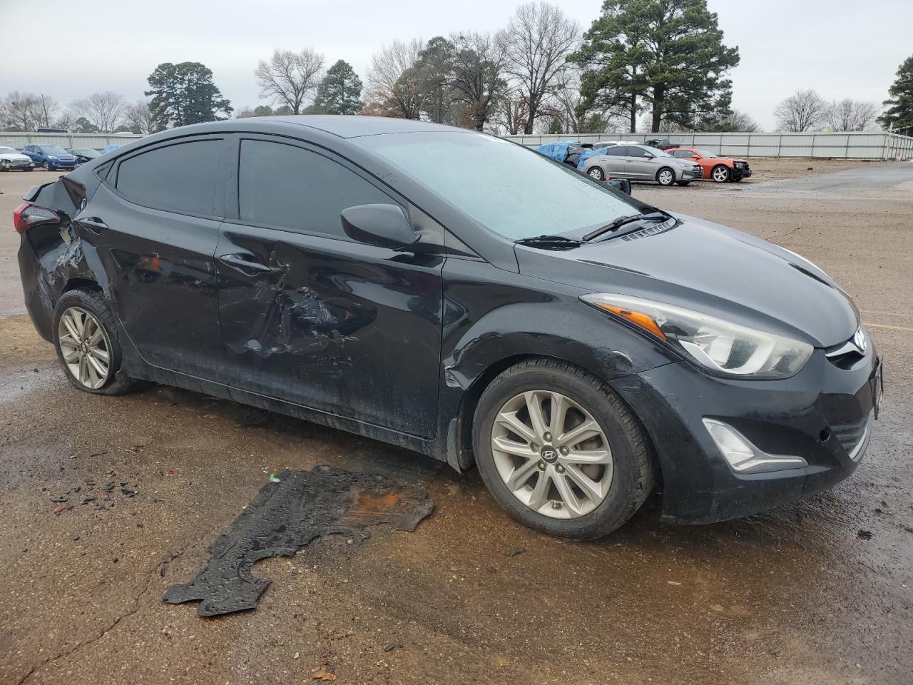 2015 Hyundai Elantra VIN 5NPDH4AE7FH591919 Copart auction photo, side / all over damage thumbnail 4