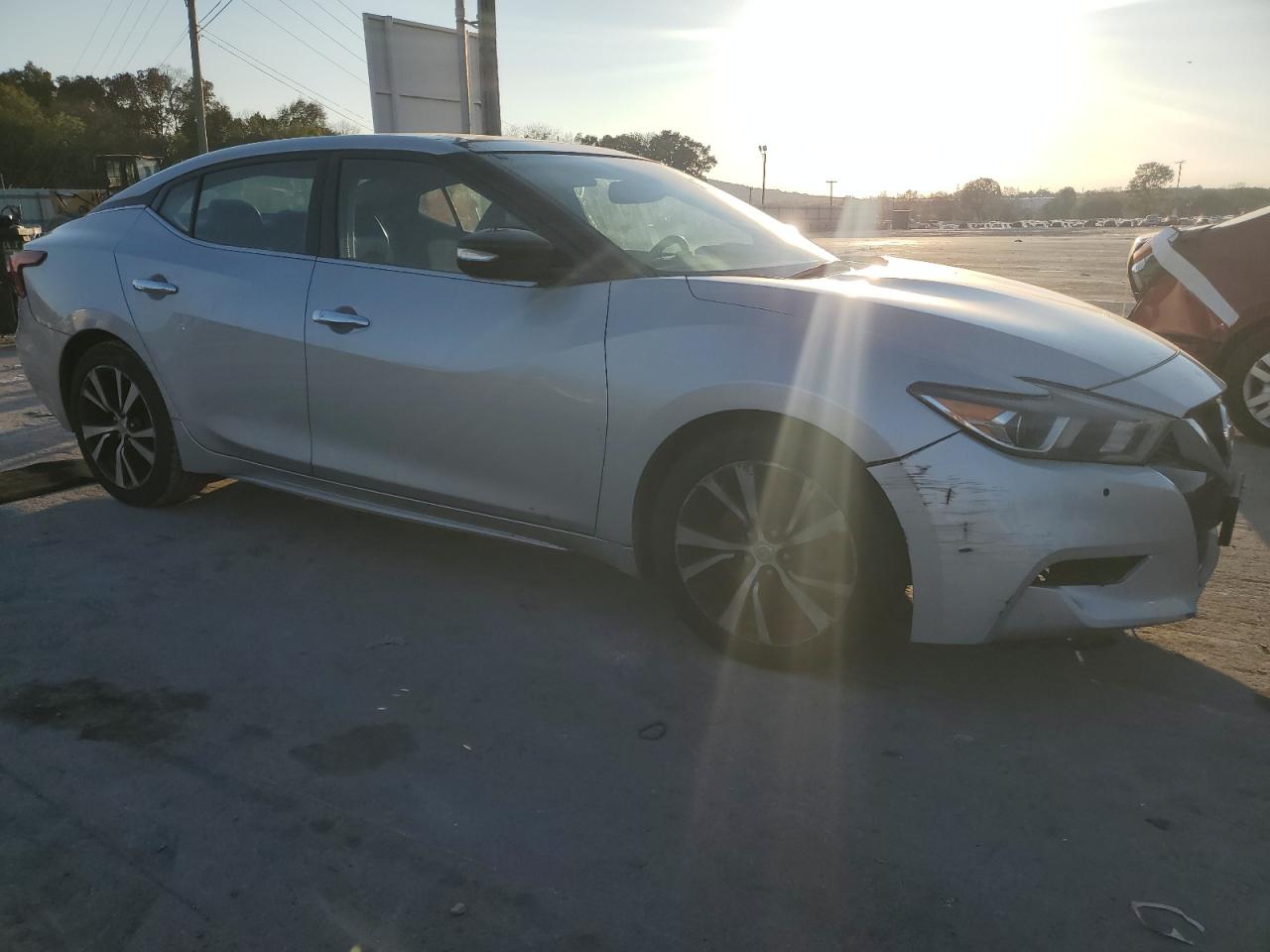 2018 Nissan Maxima VIN 1N4AA6AP0JC384559 Copart auction photo, front end damage thumbnail 4