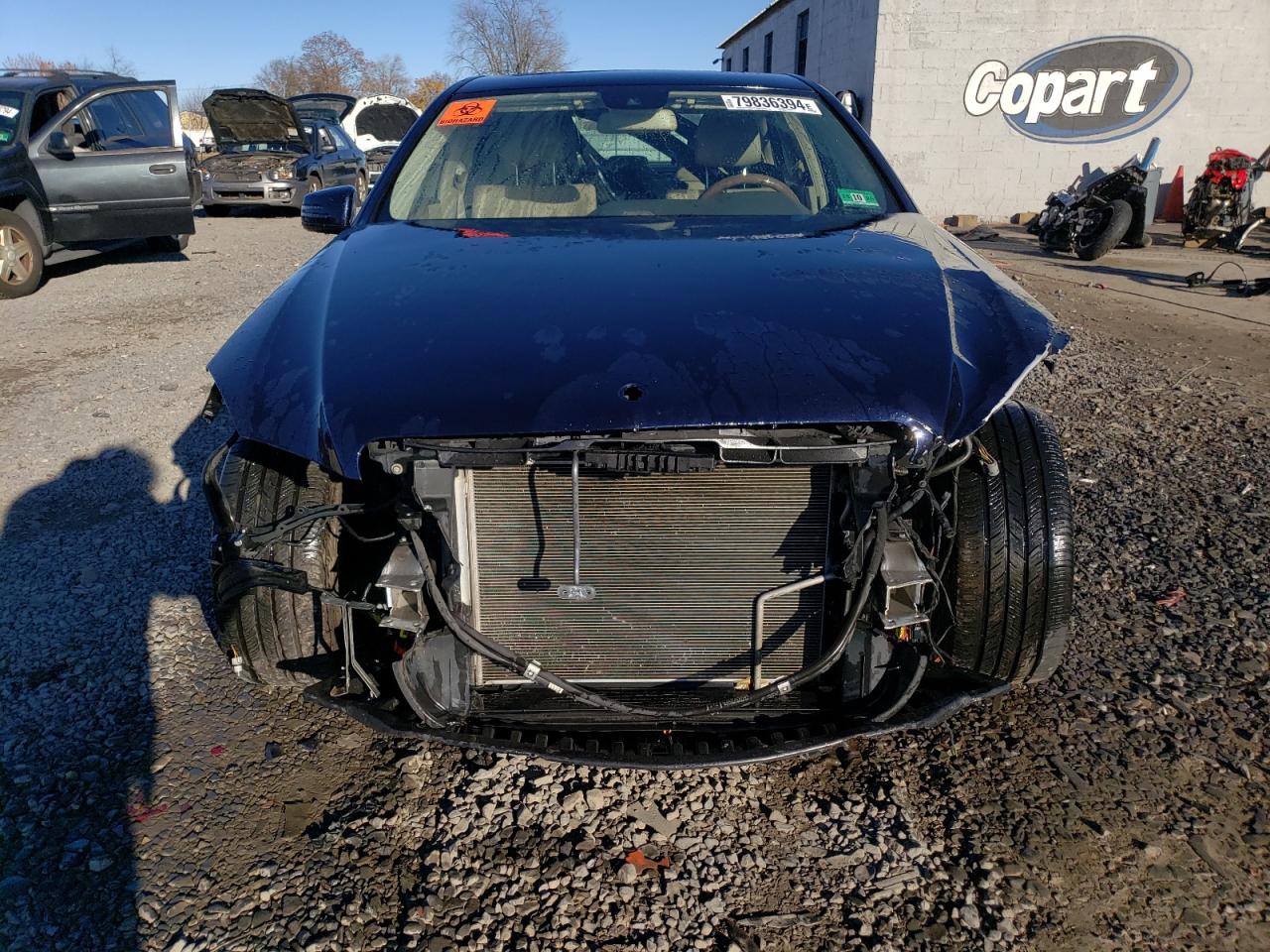 2012 Mercedes-Benz E-klasse VIN WDDHF8JB9CA599761 Copart auction photo, front end / side damage thumbnail 5