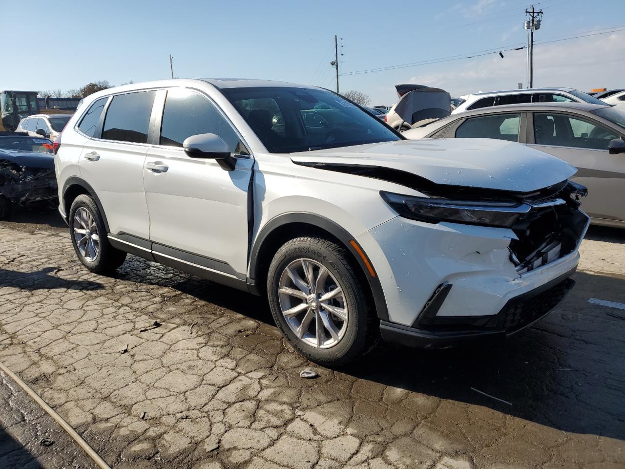 2024 Honda CR-V VIN 2HKRS4H40RH464244 Copart auction photo, front end damage thumbnail 4