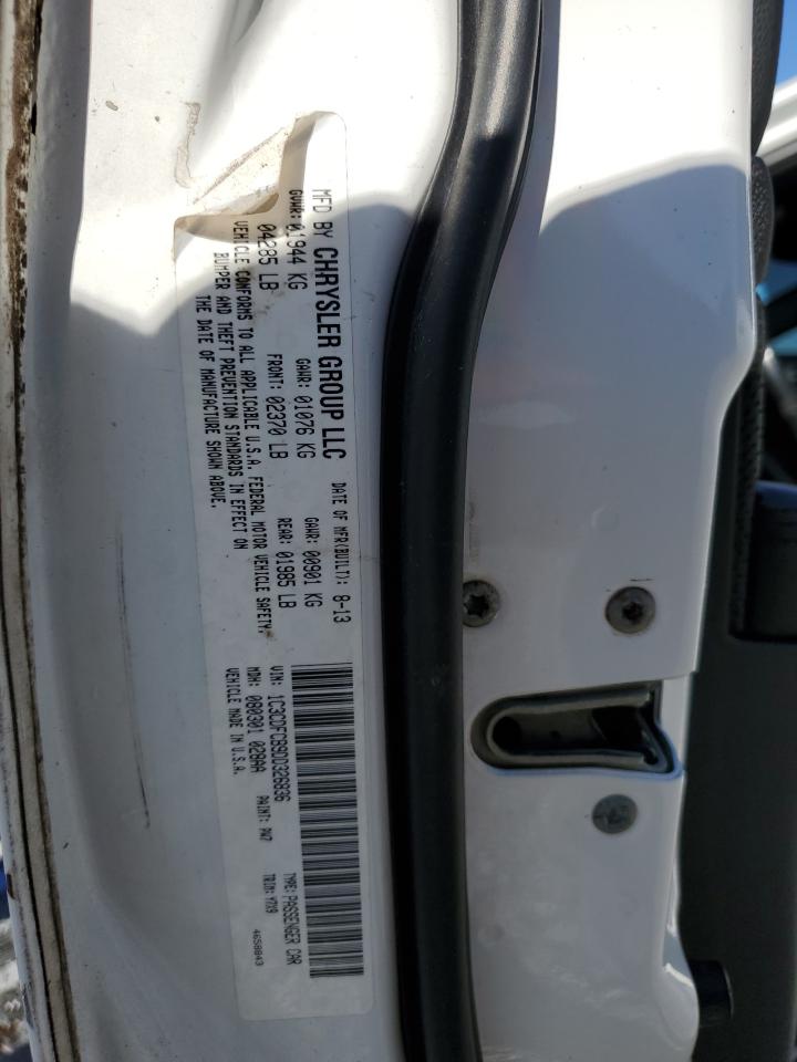 2013 Dodge Dart VIN 1C3CDFCB9DD326836 Copart auction photo, front end / minor dent/scratches damage thumbnail 12