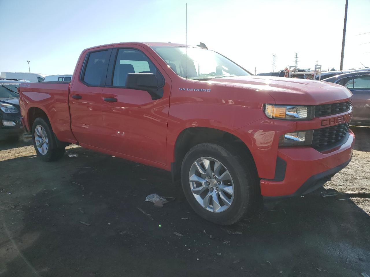 2019 Chevrolet Silverado VIN 1GCRYBEH5KZ312341 Copart auction photo, side / rear end damage thumbnail 4