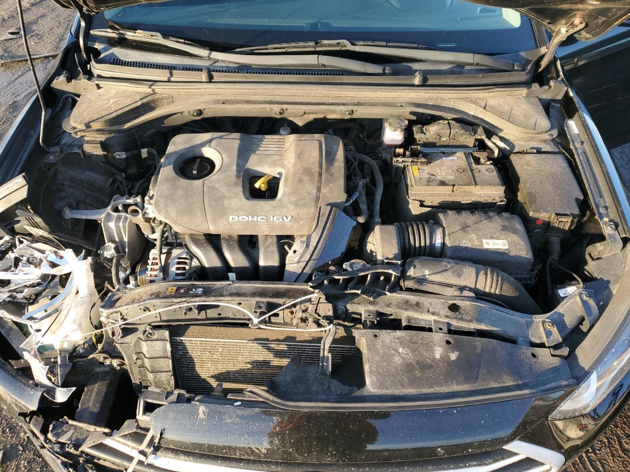 2018 Hyundai Elantra VIN KMHD84LF0JU513529 Copart auction photo, rear end / front end damage thumbnail 11