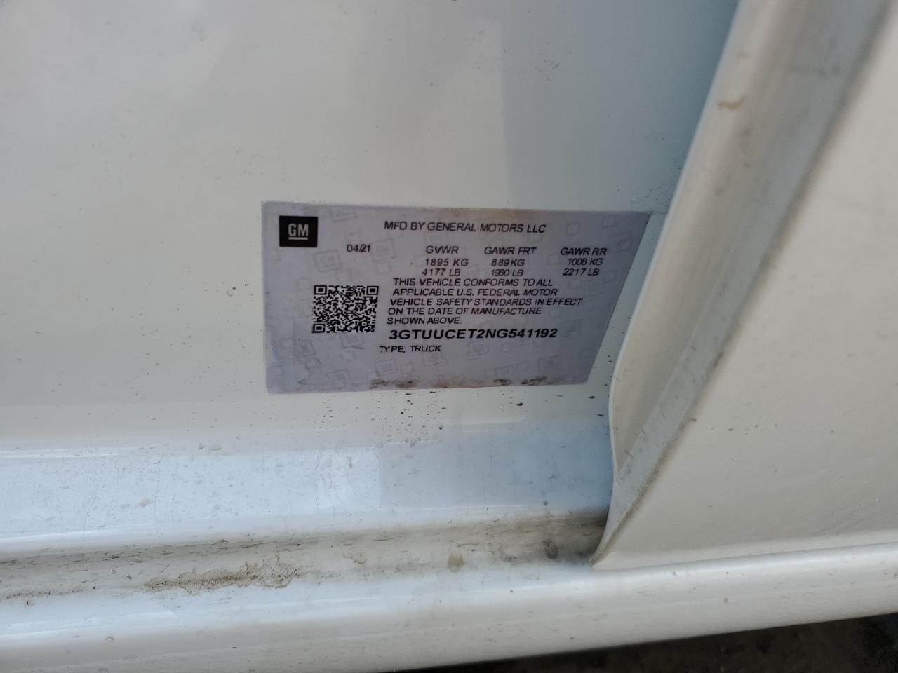 2021 GMC Sierra VIN 1GTU9CET8MZ414950 Copart auction photo, minor dent/scratches damage thumbnail 12
