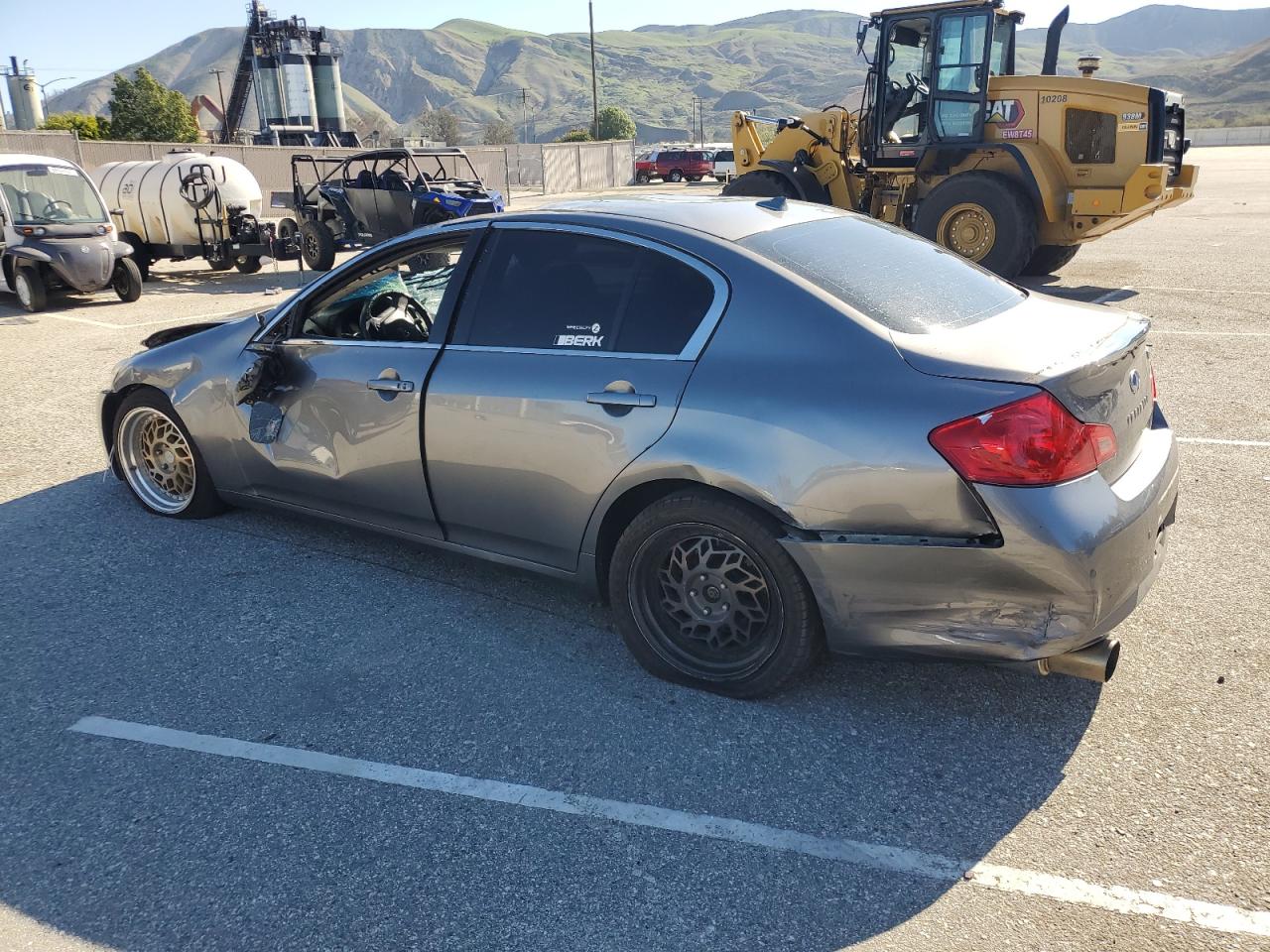 2013 Infiniti G VIN JN1CV6AP1DM726173 Copart auction photo, rollover damage thumbnail 2