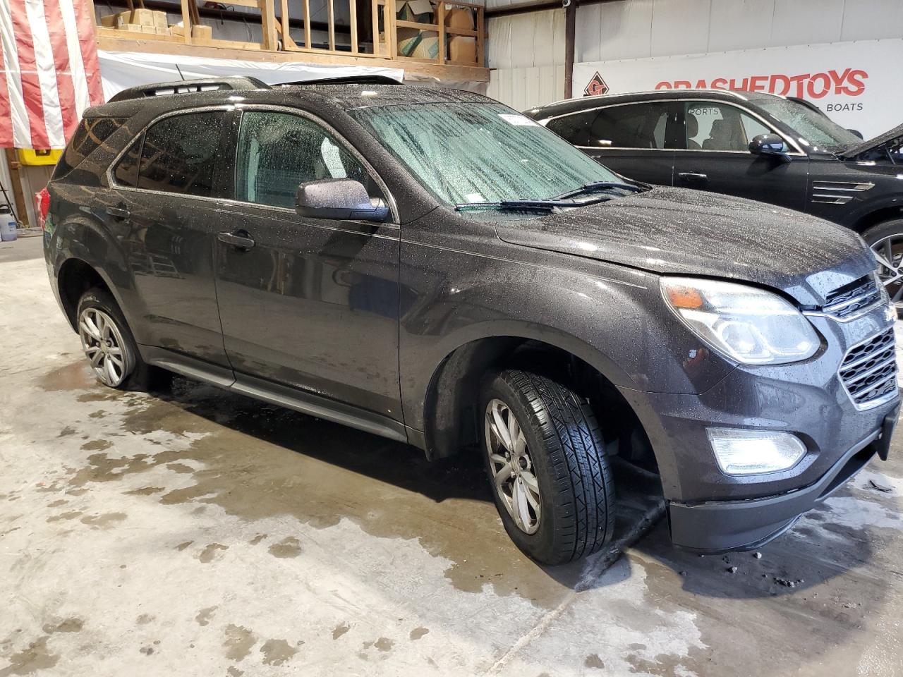 2016 Chevrolet Equinox VIN 1GNALCEK1GZ104243 Copart auction photo, side / front end damage thumbnail 4